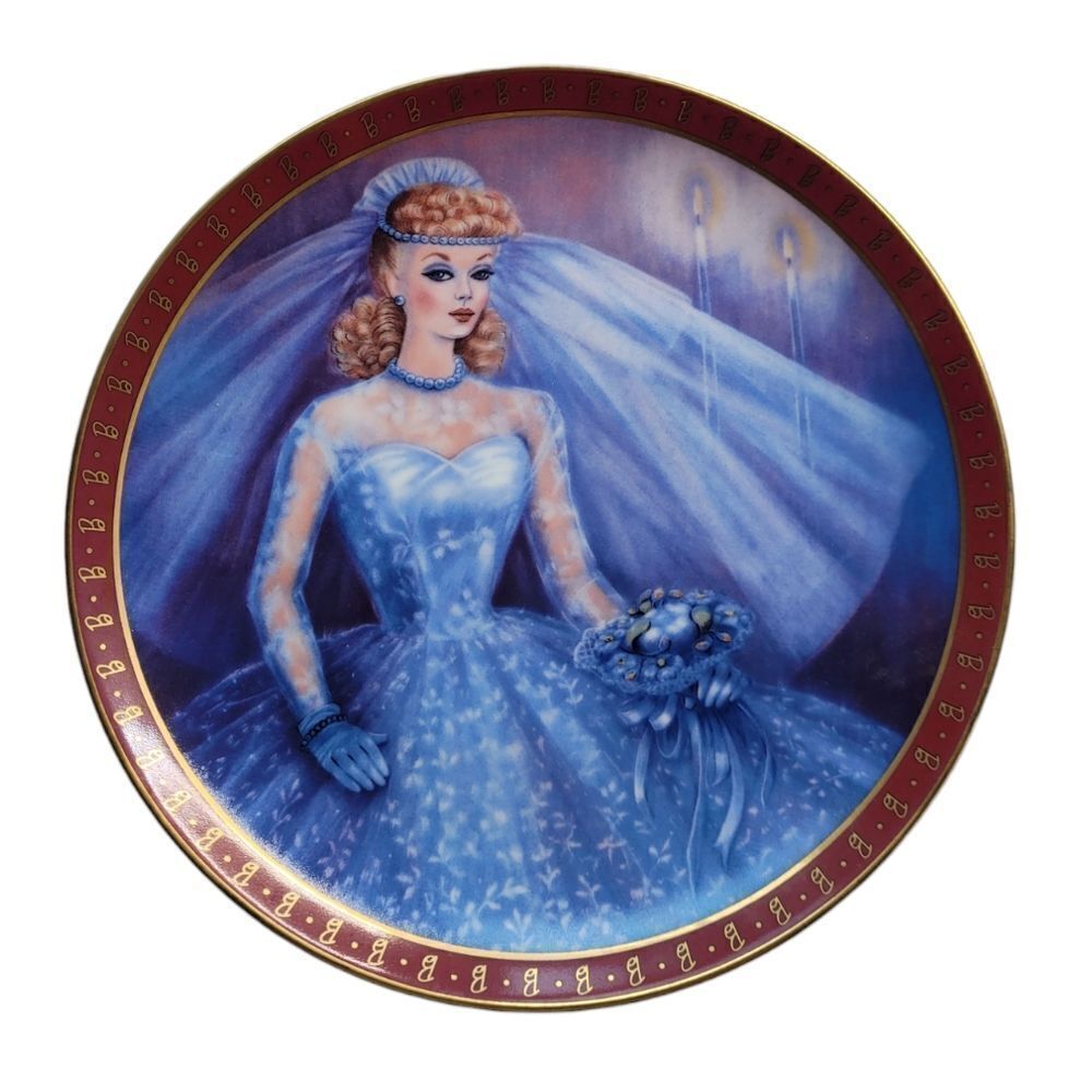 NEW‎ Barbie 1959 bride to be Susie Morton limited edition collectors plate 1990